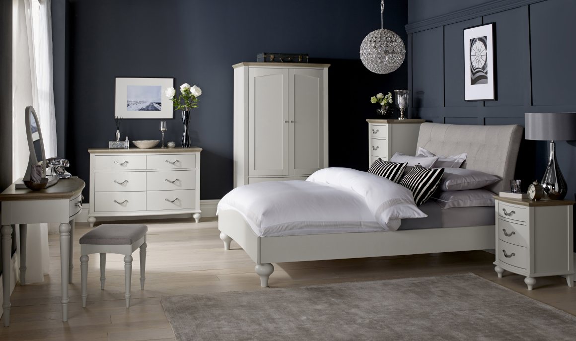 Montreux Grey Washed Oak & Soft Grey Bedroom