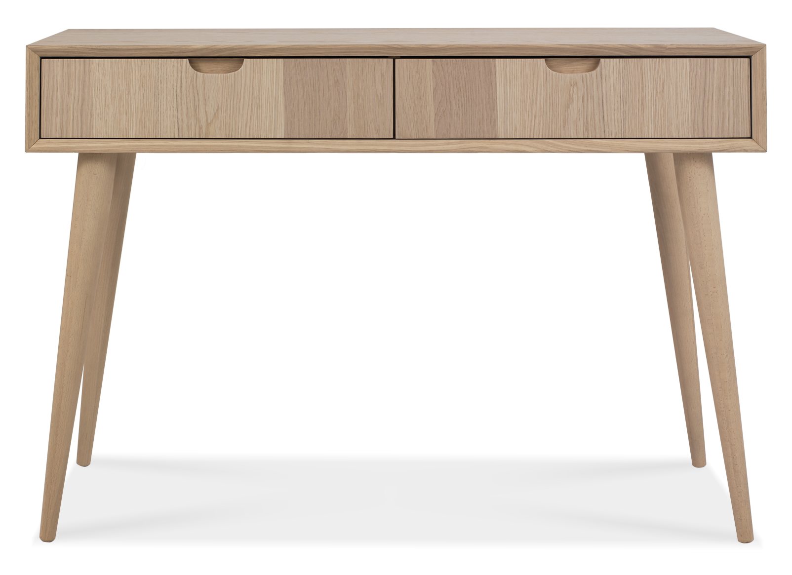 Dansk Scandi Oak Console Table With Drawers | Living Room - Bentley ...