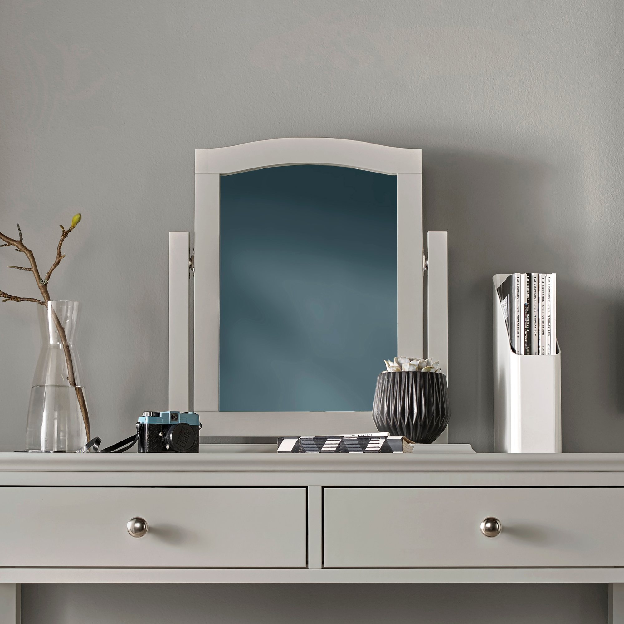 Ashby Soft Grey Vanity Mirror Bedroom Furniture Bentley Designs Uk Ltd 6018