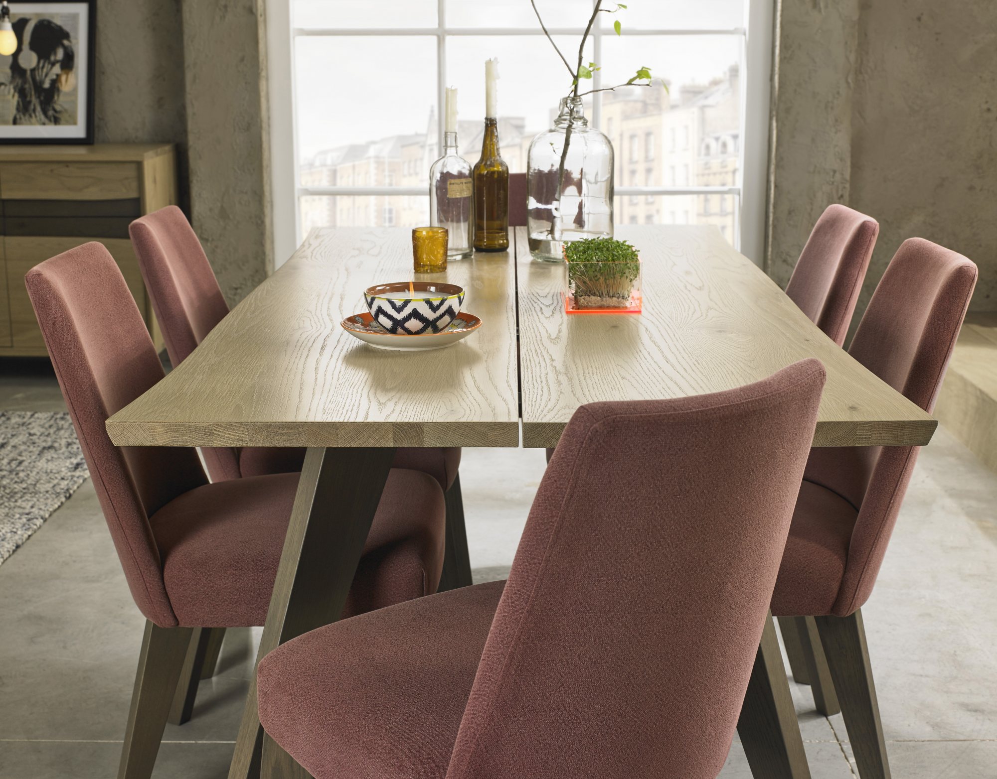 6 Seater Oak Dining Room Table