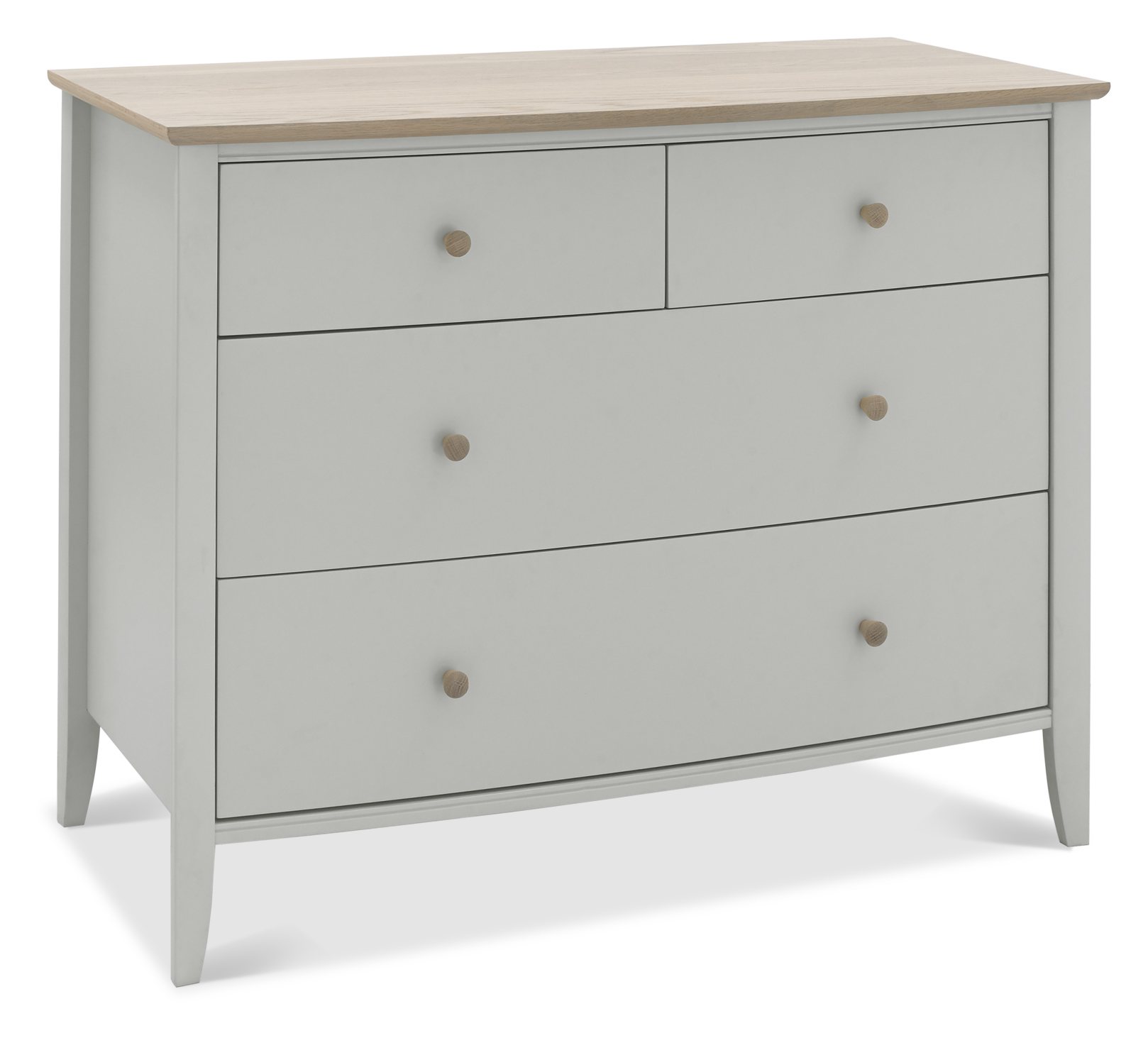 Whitby Scandi Oak And Warm Grey 22 Drawer Chest Bedroom Bentley