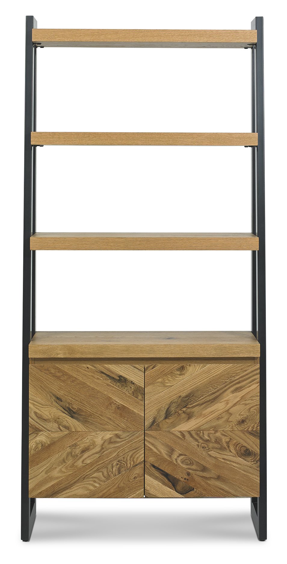 Signature Collection Ellipse Rustic Oak Open Display Unit - Living Room ...