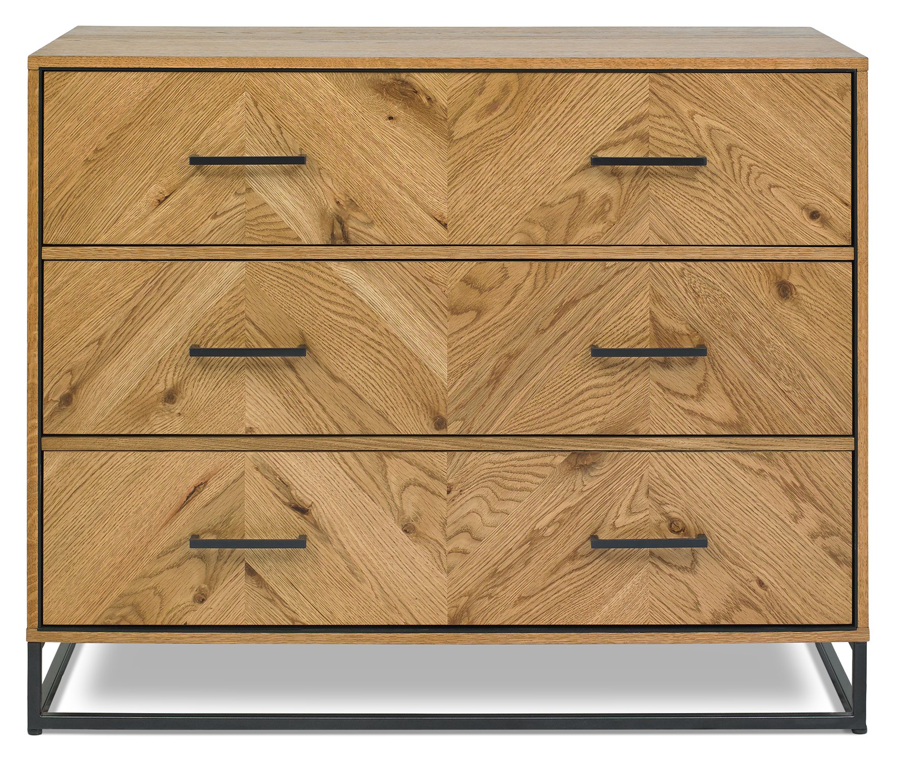 Riva Rustic Oak 3 Drawer Chest Bedroom Furniture Bentley Designs Uk Ltd 9048