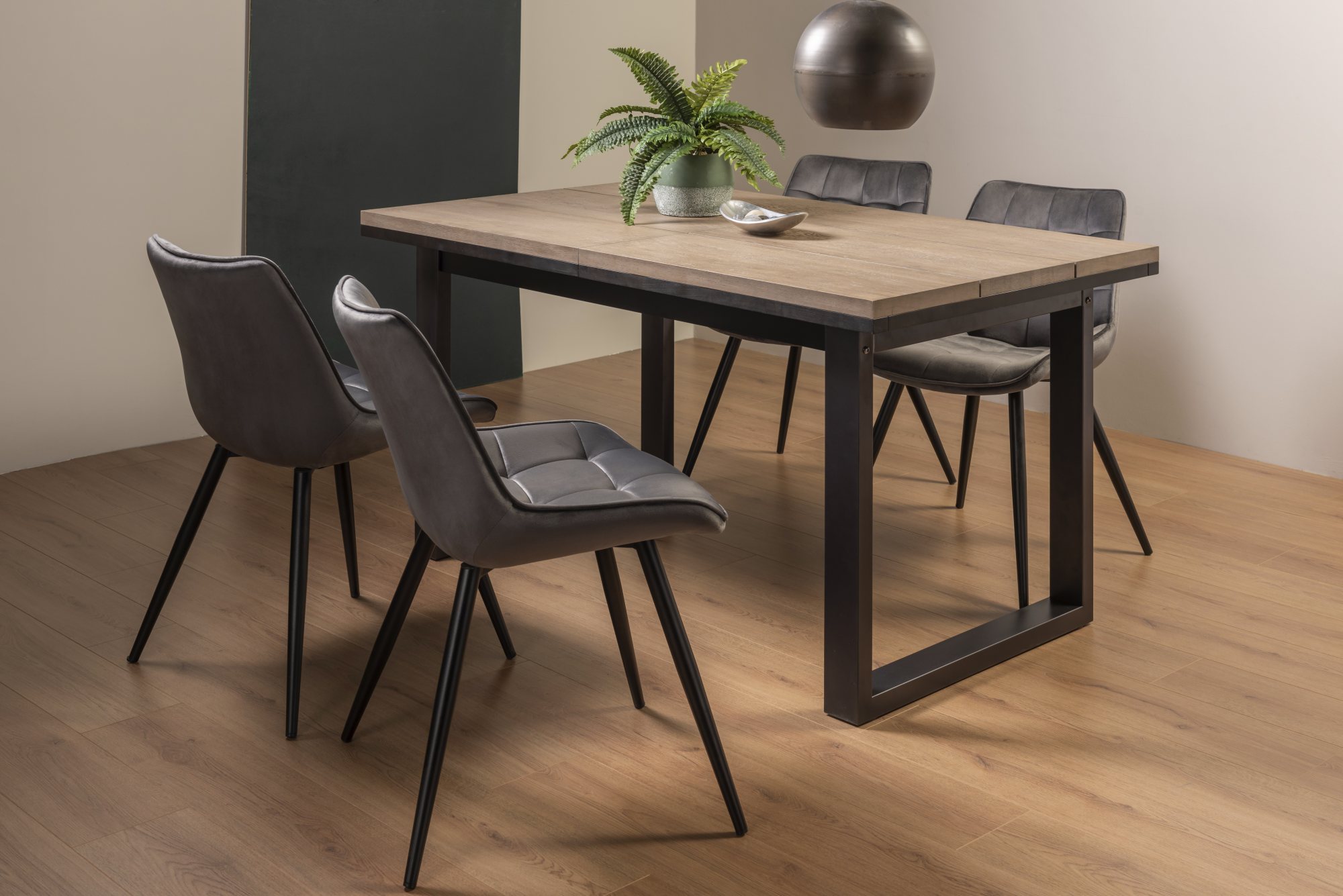 Tivoli Weathered Oak & Seurat Dining Set | 4 - 6 Seater - Bentley ...