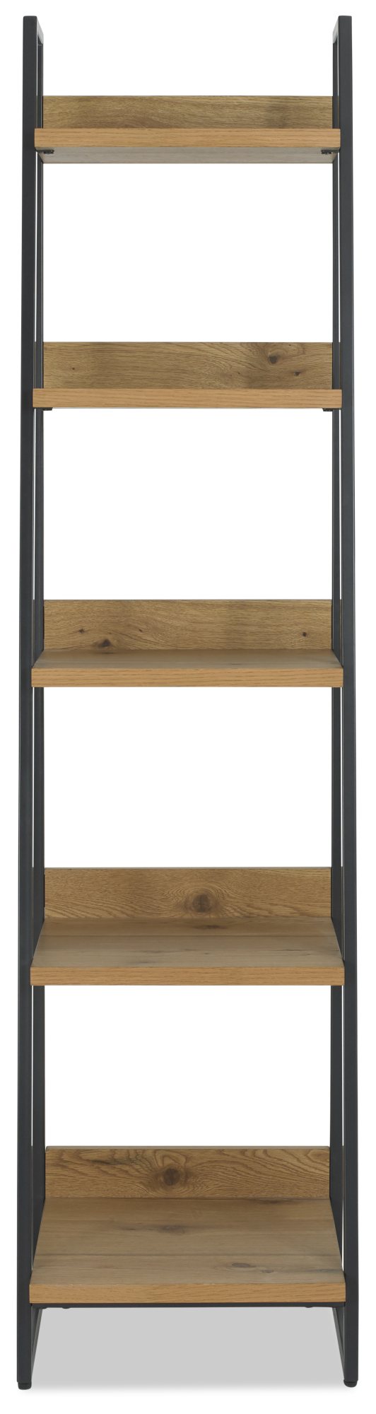 Indus Rustic Oak Narrow Open Display Unit Dining Furniture Bentley Designs Uk Ltd 5174