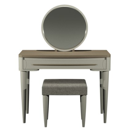 Larsen Scandi Oak & Soft Grey Vanity Mirror
