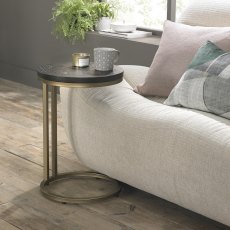 Chevron Peppercorn Ash Side Table | Living Room Furniture - Bentley ...