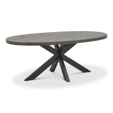 Ellipse Fumed Oak 8 Seater Dining Table