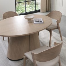 Vega Scandi Oak & Peppercorn 4 Seater Table