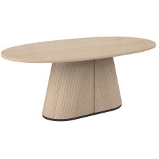 Vega Scandi Oak & Peppercorn 6 Seater Table