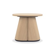 Vega Scandi Oak & Peppercorn Oval Lamp Table