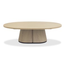 Vega Scandi Oak & Peppercorn Oval Coffee Table