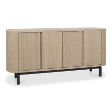 Vega Scandi Oak & Peppercorn Wide Sideboard