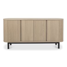 Vega Scandi Oak & Peppercorn Wide Sideboard