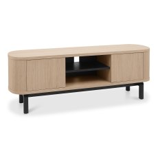 Vega Scandi Oak & Peppercorn Entertainment Unit