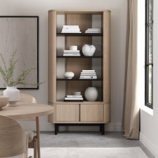 Vega Scandi Oak & Peppercorn Display Unit