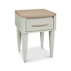 Larsen Scandi Oak & Soft Grey 1 Drawer Nightstand