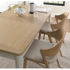 Larsen Scandi Oak & Soft Grey 4-6 Extension Dining Table