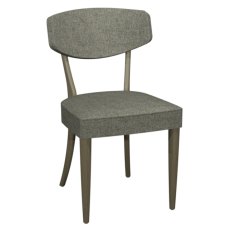 Larsen Scandi Oak Upholstered Chairs in Lotus Grey Fabric