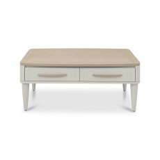 Larsen Scandi Oak & Soft Grey Coffee Table with Drawer