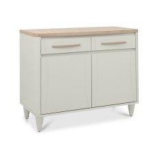 Larsen Scandi Oak & Soft Grey Narrow Sideboard