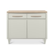 Larsen Scandi Oak & Soft Grey Narrow Sideboard