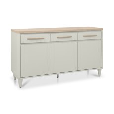 Larsen Scandi Oak & Soft Grey Wide Sideboard