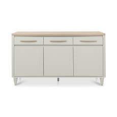 Larsen Scandi Oak & Soft Grey Wide Sideboard