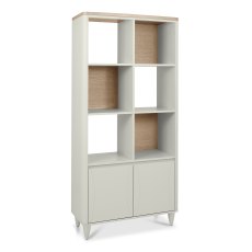 Larsen Scandi Oak & Soft Grey Display Unit