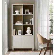 Larsen Scandi Oak & Soft Grey Display Unit