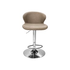 Rosso - Stone Vintage Faux Leather Gas Lift Swivel Barstool with Chrome Base (Single)