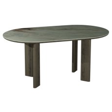 Duo Grey Oiled Oak 4 Seater Table with Monte Blanco Sintered Stone Top