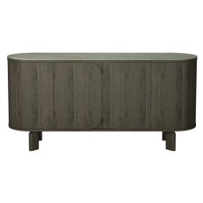 Duo Grey Oiled Oak Wide Sideboard with Monte Blanco Sintered Stone Top