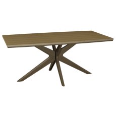 Kristen Oak & Light Weathered Oak 6 Seater Table