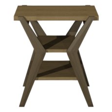 Kristen Oak & Light Weathered Oak Lamp Table