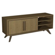 Kristen Oak & Light Weathered Oak Entertainment Unit