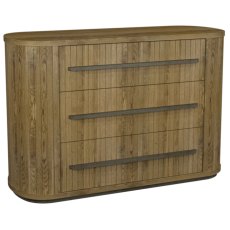 Vega Knotty Oak & Weathered Oak 3 Drawer Chest