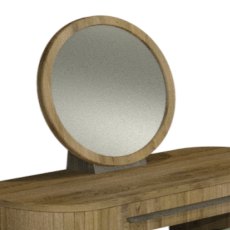 Vega Knotty Oak & Weathered Oak Vanity Mirror