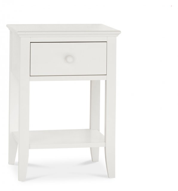 Ashby White 1 Drawer Nightstand | Bedroom Furniture - Bentley Designs ...