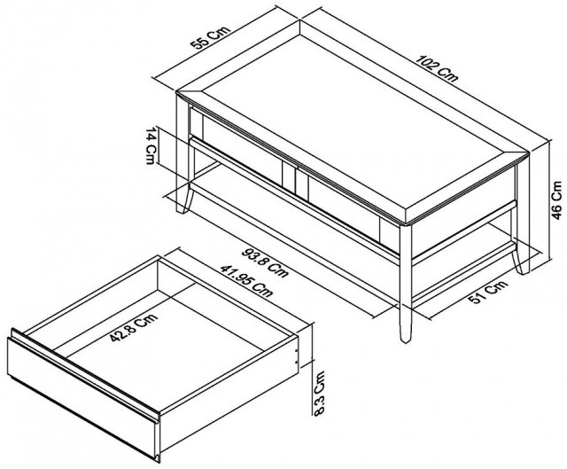 Coffee table on sale details