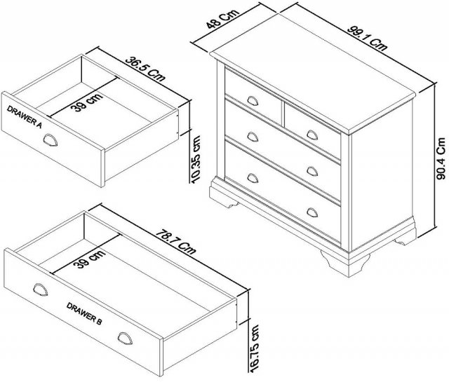 Hampstead Soft Grey And Pale Oak 22 Drawer Chest Bedroom Bentley Designs Uk Ltd 2547