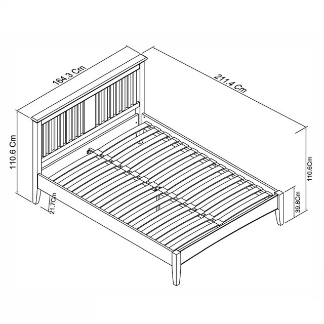 Hampstead Two Tone Bedstead | Size: King - Bentley Designs UK Ltd