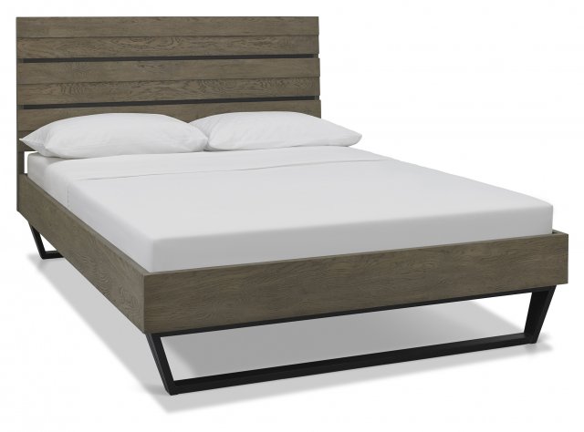 Tivoli Weathered Oak Low End Footend Bedstead | Size: Double - Bentley ...