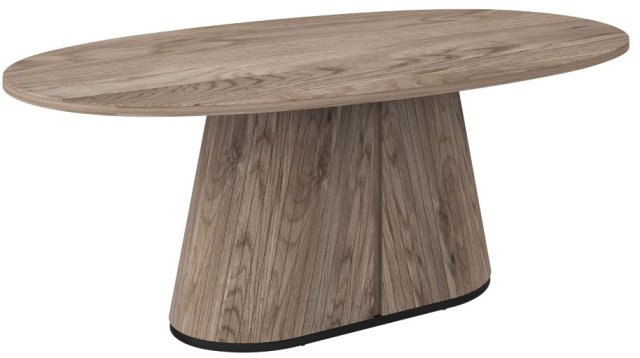 Signature Collection Vega Grey Oiled Oak & Peppercorn 6 Seater Table