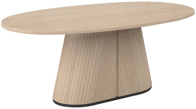 Signature Collection Vega Scandi Oak & Peppercorn 6 Seater Table