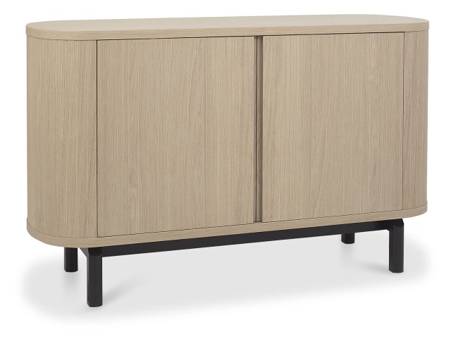 Signature Collection Vega Scandi Oak & Peppercorn Narrow Sideboard