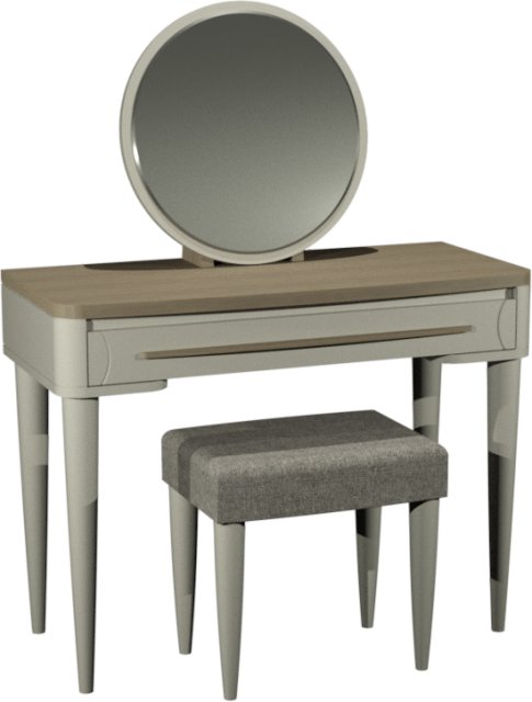Premier Collection Larsen Scandi Oak & Soft Grey Dressing Table Set