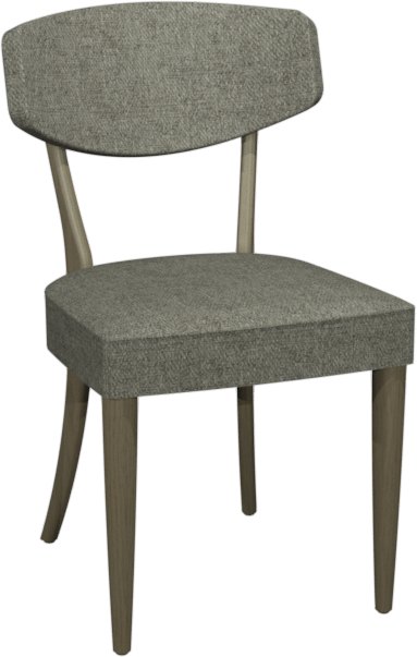 Premier Collection Larsen Scandi Oak Upholstered Chairs in Lotus Grey Fabric