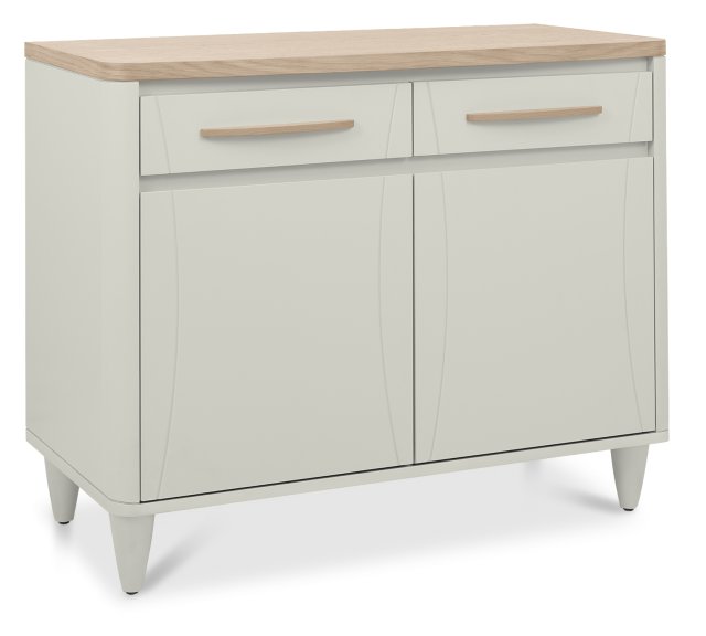 Premier Collection Larsen Scandi Oak & Soft Grey Narrow Sideboard