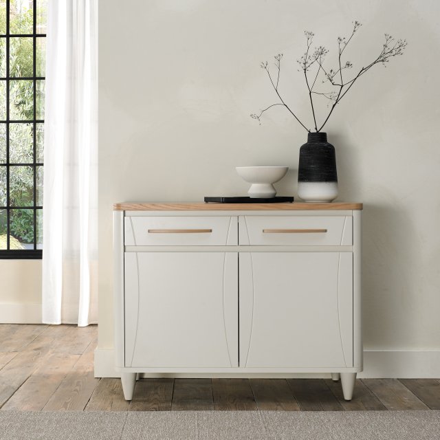 Premier Collection Larsen Scandi Oak & Soft Grey Wide Sideboard